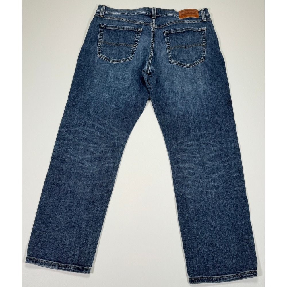 Lucky Brand 121 Slim Straight Mens Jeans 34x30 Blue Medium Wash Denim - Picture 2 of 16